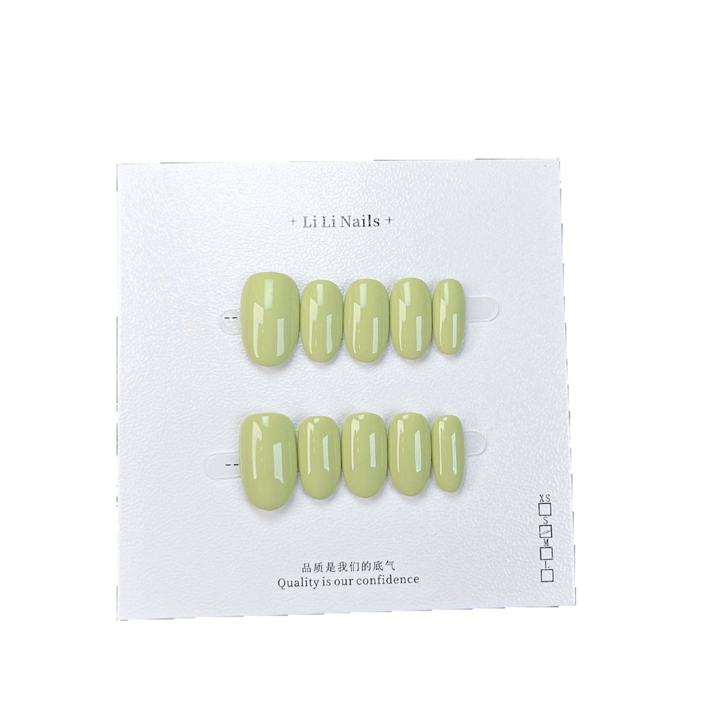 The Essential Solids | Short Round Handmade Press-on Nails – Image 5