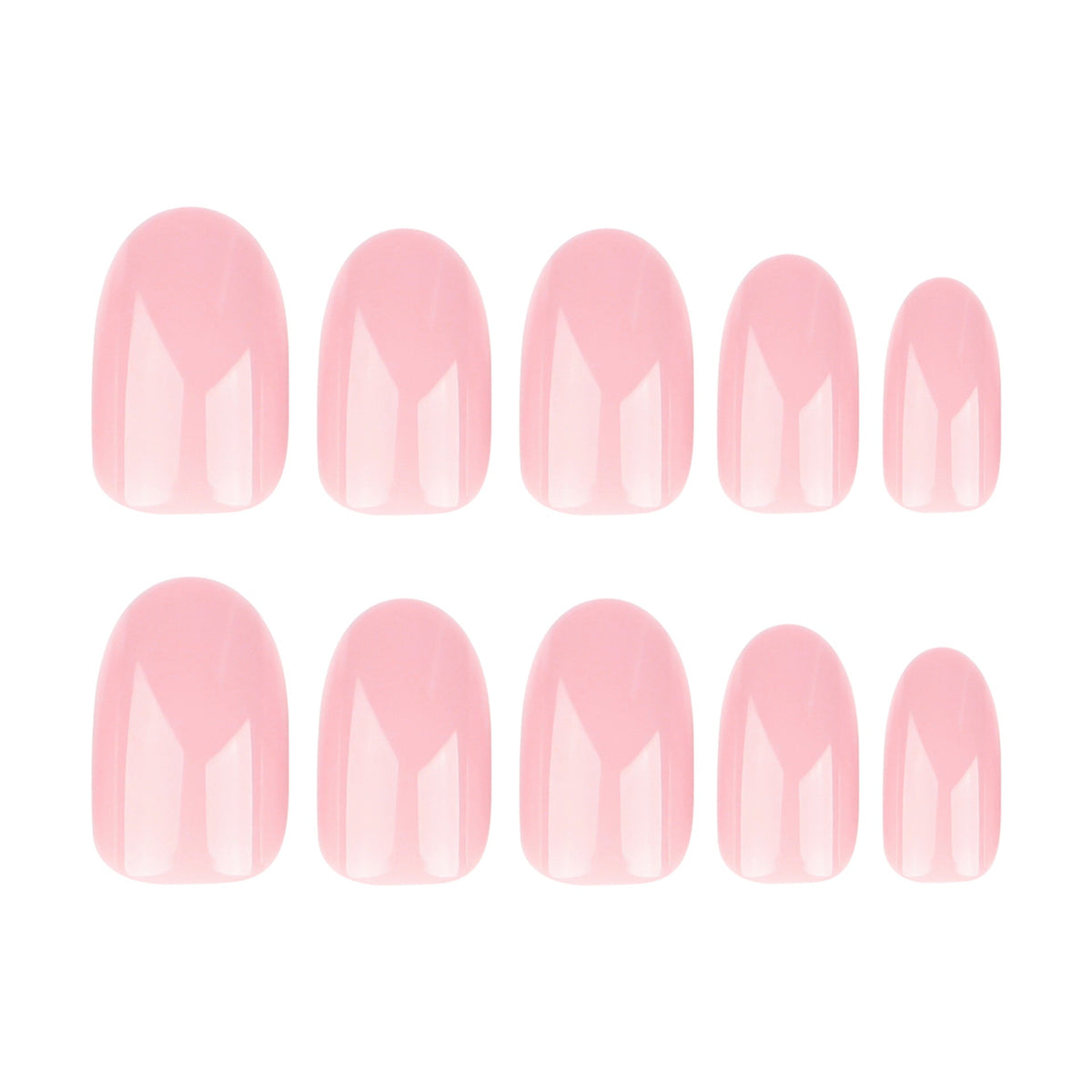 Nail art 24 pieces short round nail piece solid color monochrome simple – Image 6