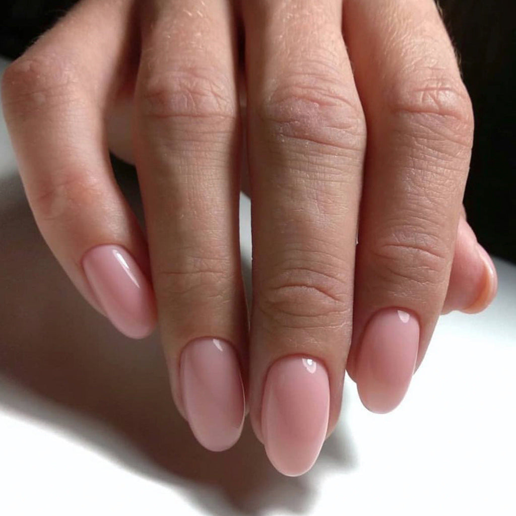 Nail art 24 pieces short round nail piece solid color monochrome simple – Image 5