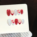 365nails: "Starlight Dots" – Retro Hand-Painted Short Square Nails