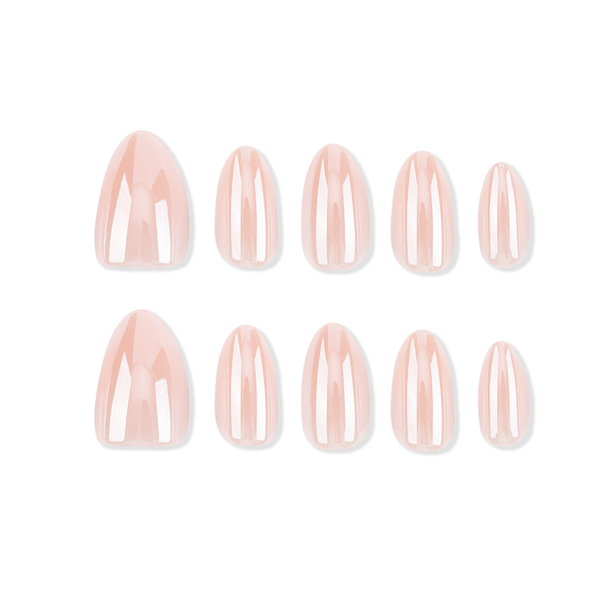 365nails: "Glossy Natural Nude Oval" – Minimalist Press-on Nails – Image 5