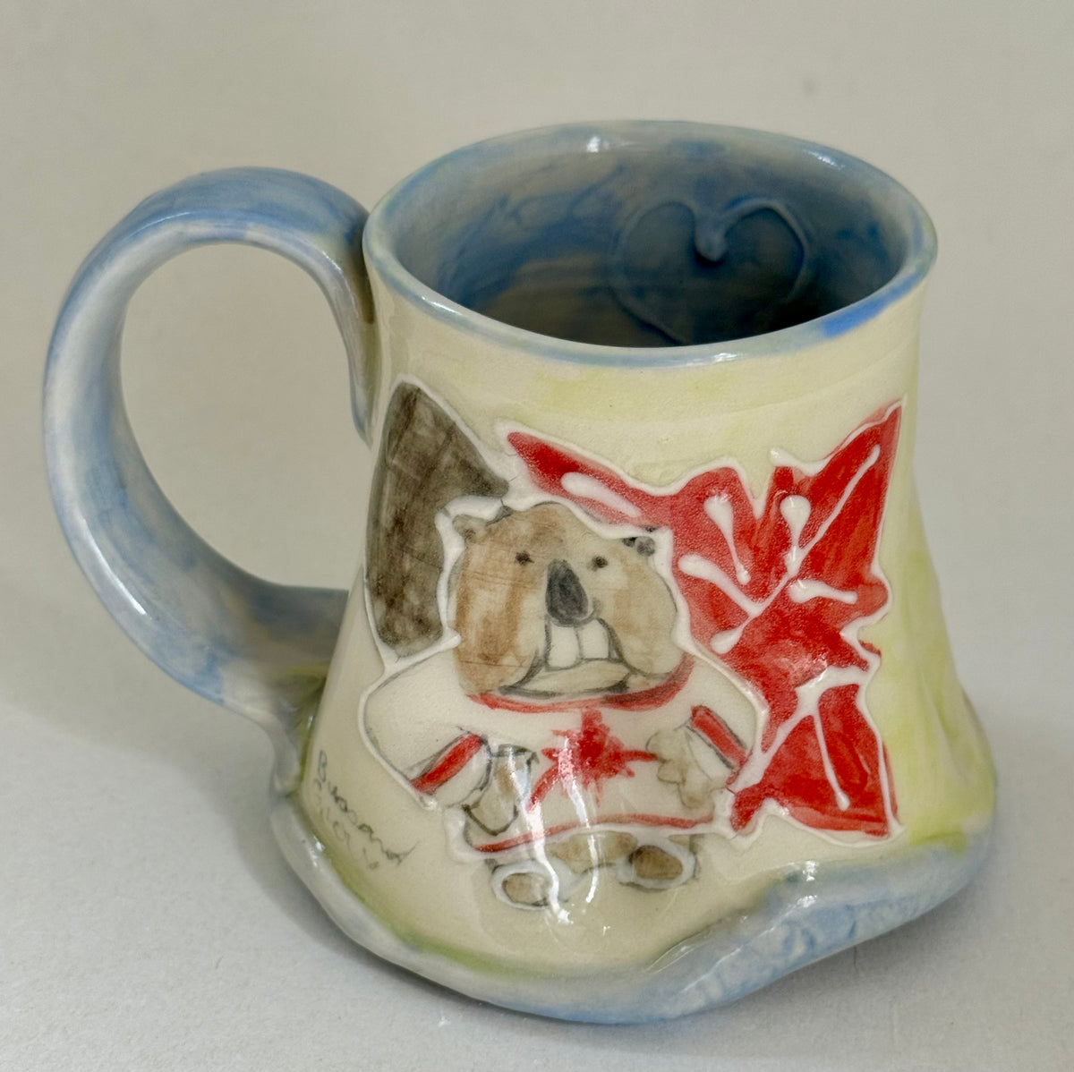 Canada Strong Handmade Pottery Mug – Canadian Beaver