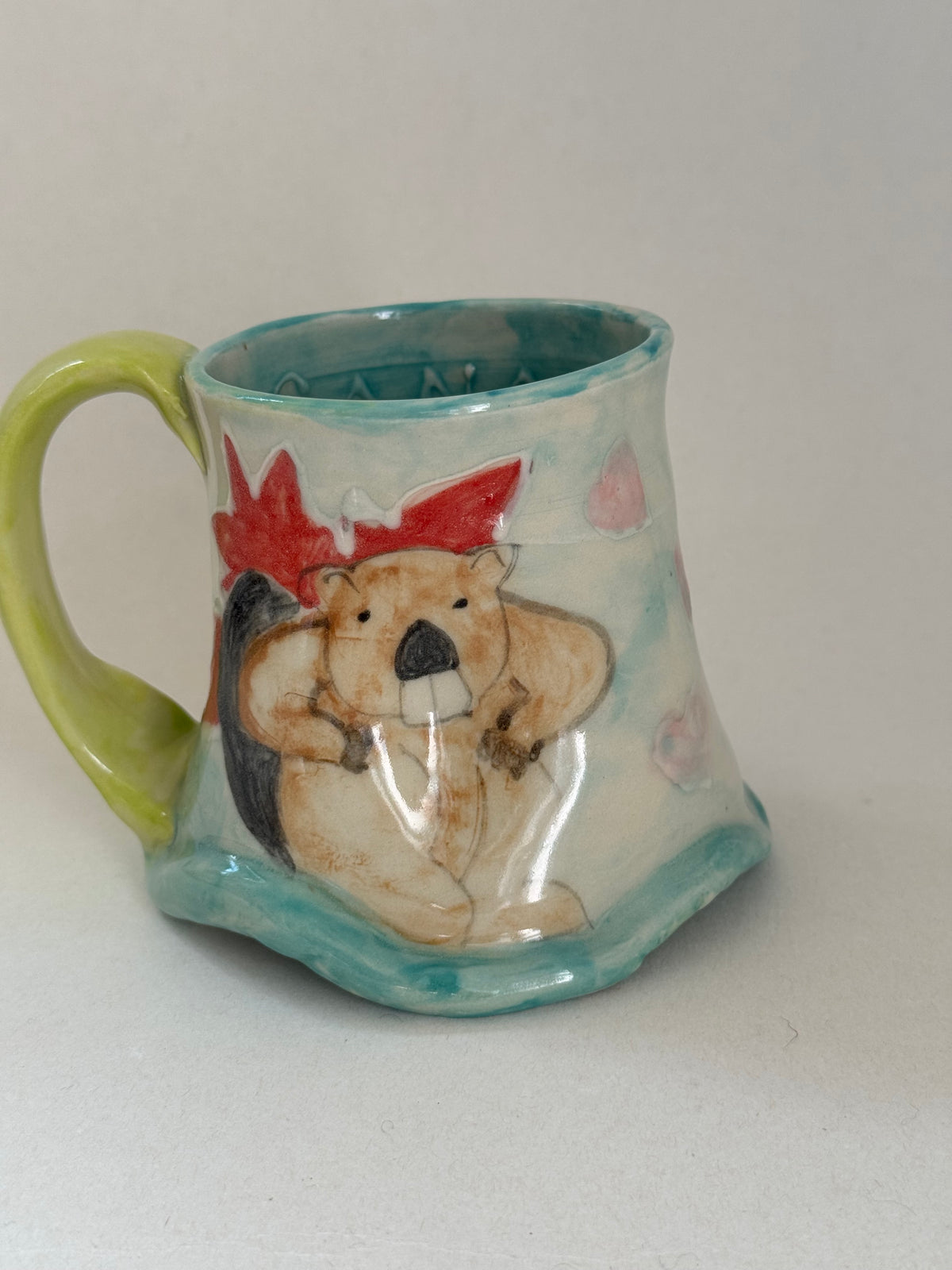 Canada Strong Handmade Pottery Mug – Canadian Beaver