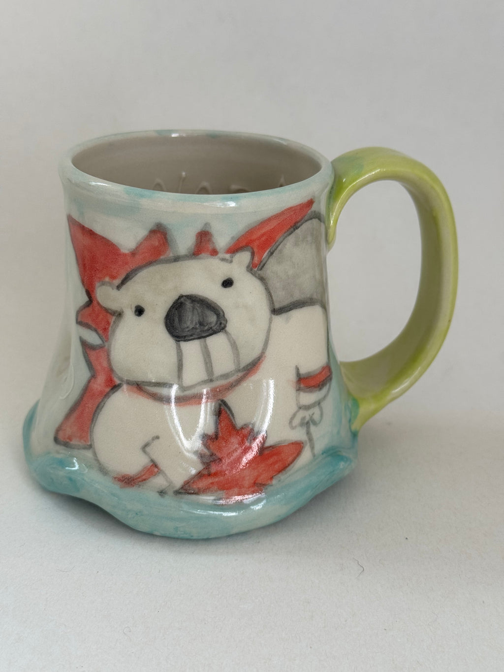 Canada Strong Handmade Pottery Mug – Canadian Beaver