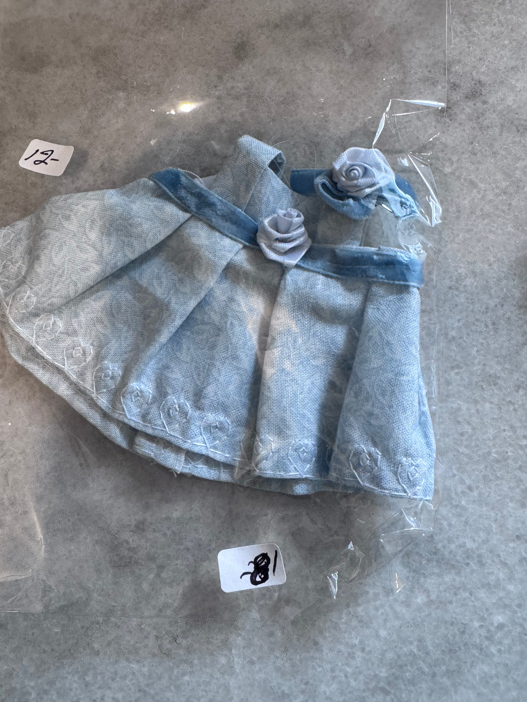 Victorian Rose Garden Labubu Dress Set