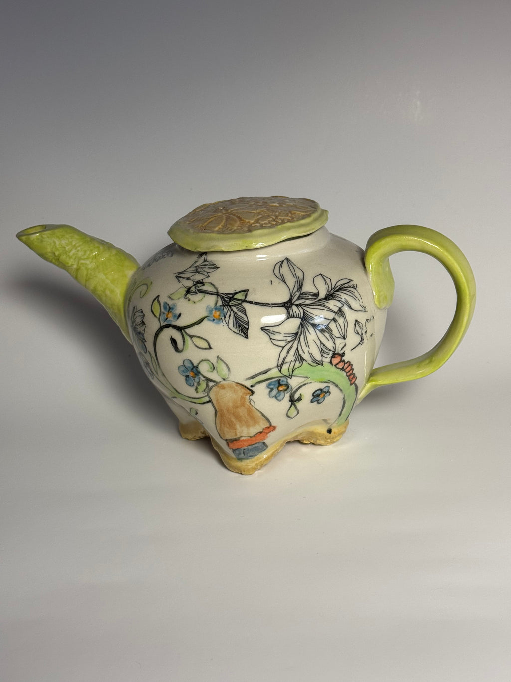 Handmade Illustrated Teapot – 5-Cup
