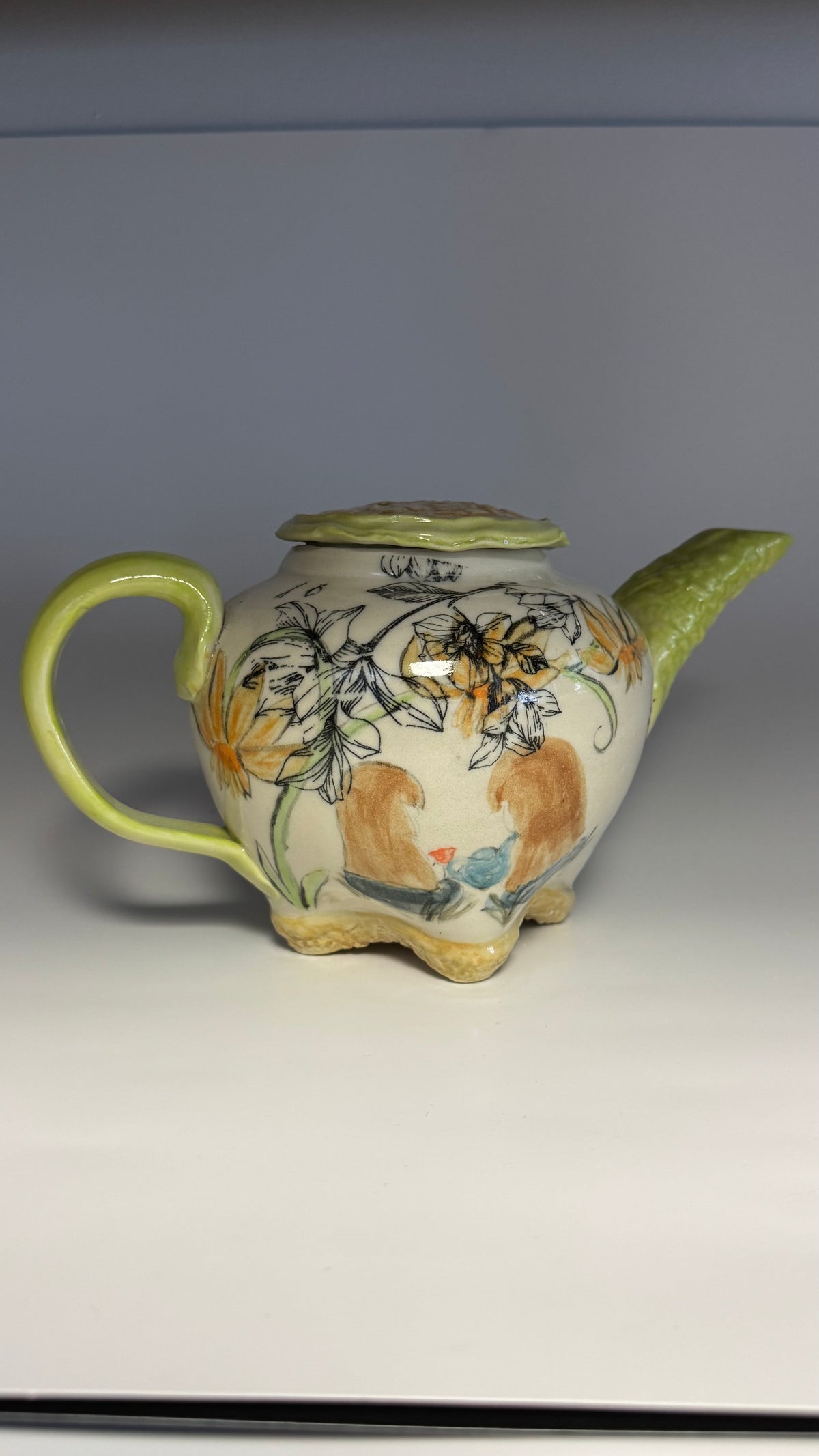 Handmade Illustrated Teapot – 5-Cup
