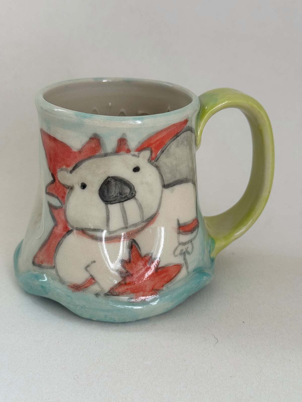 Canada Strong Handmade Pottery Mug – Canadian Beaver
