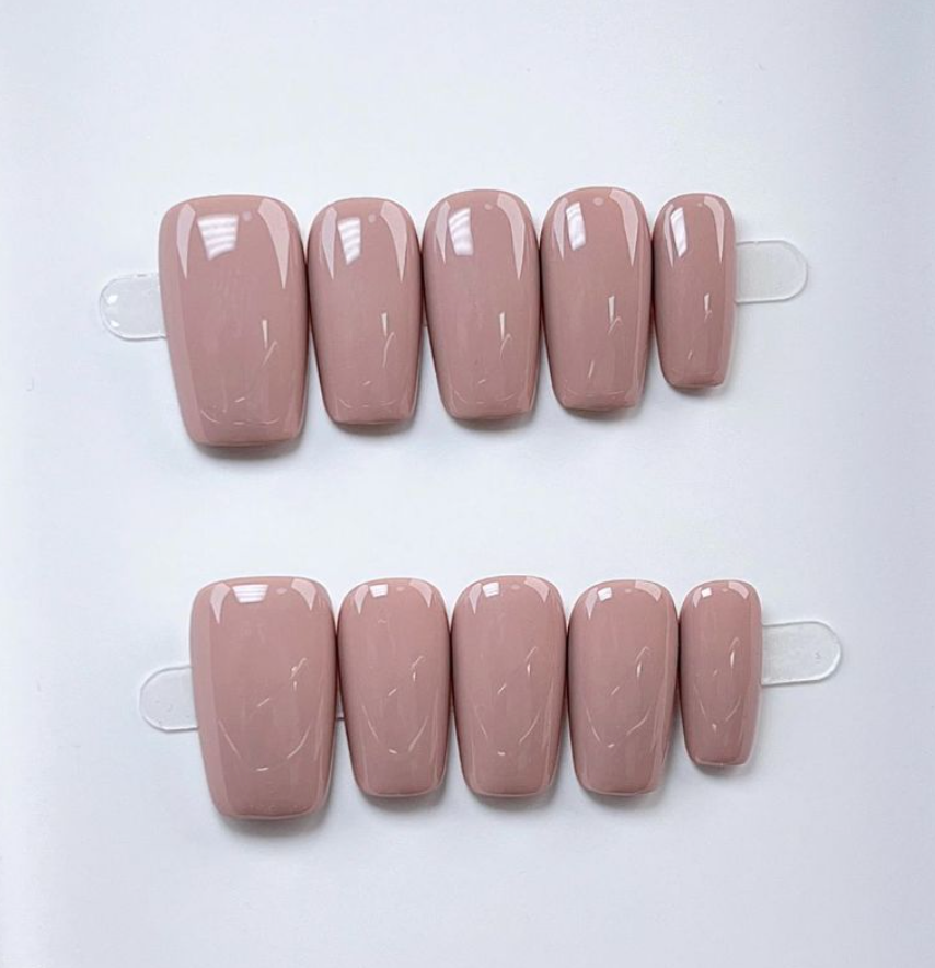 The Essential Solids | Short Round｜Handmade Press-on Nails