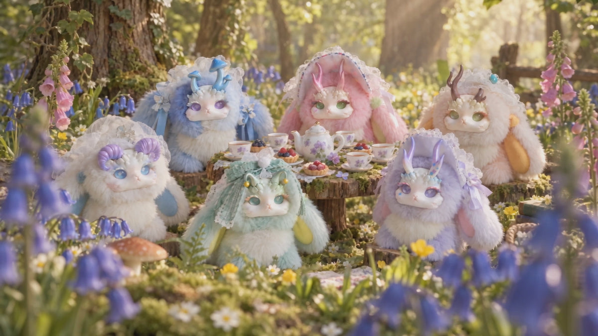 tutulong Fantasy Forest Tea Party series plush blind box, Step into a storybook woodland with a surprise Tutulong plush collectible.