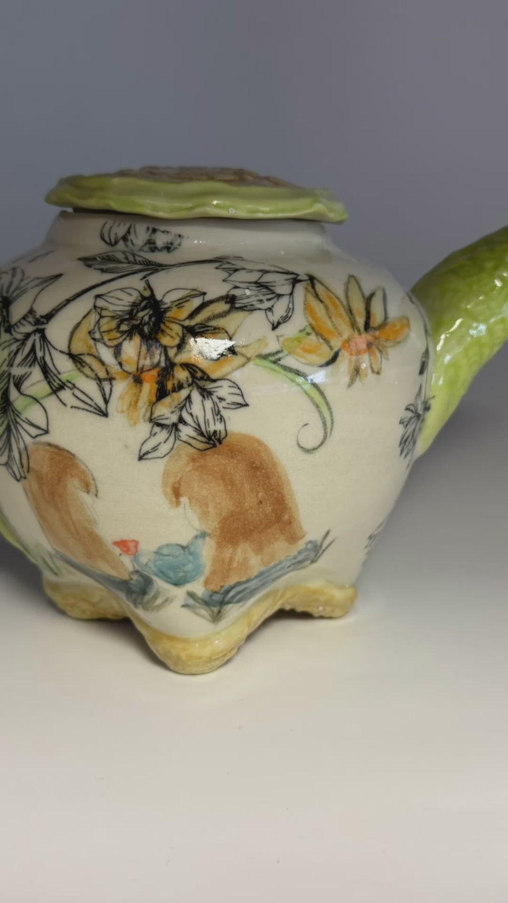 Handmade Illustrated Teapot – 5-Cup