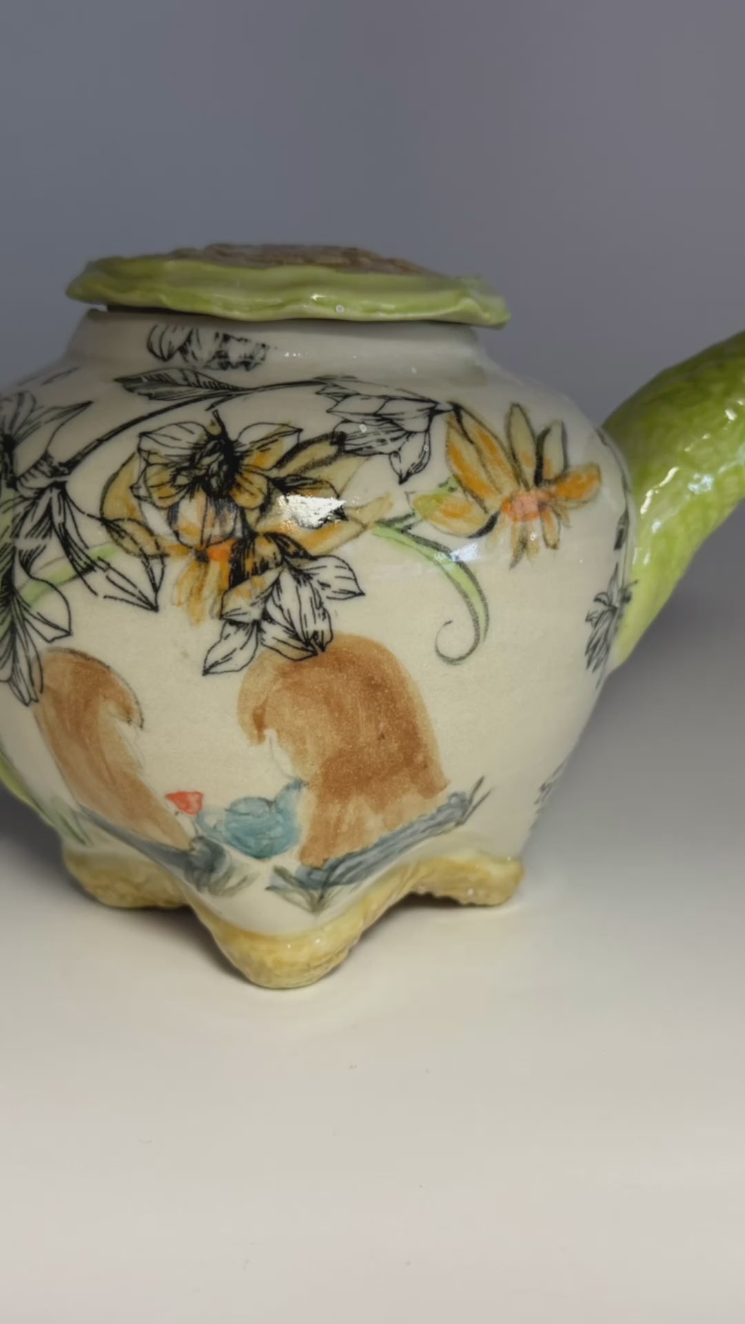 Handmade Illustrated Teapot – 5-Cup